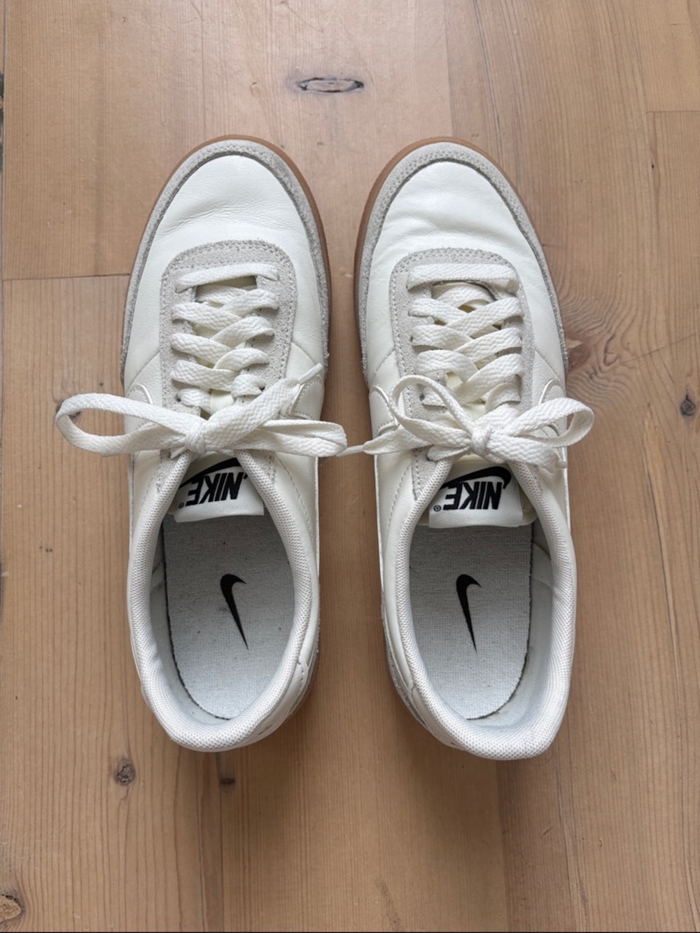 Nike Women’s Killshot 2 White/Tan Low-Top Sneakers with Gum Sole - W 9 / M 7.5